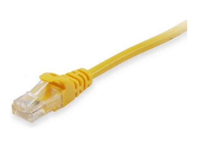 Equip Patchkabel Cat6A U/UTP 2xRJ45 0.25m gelb LSZH Polybeutel - 603162