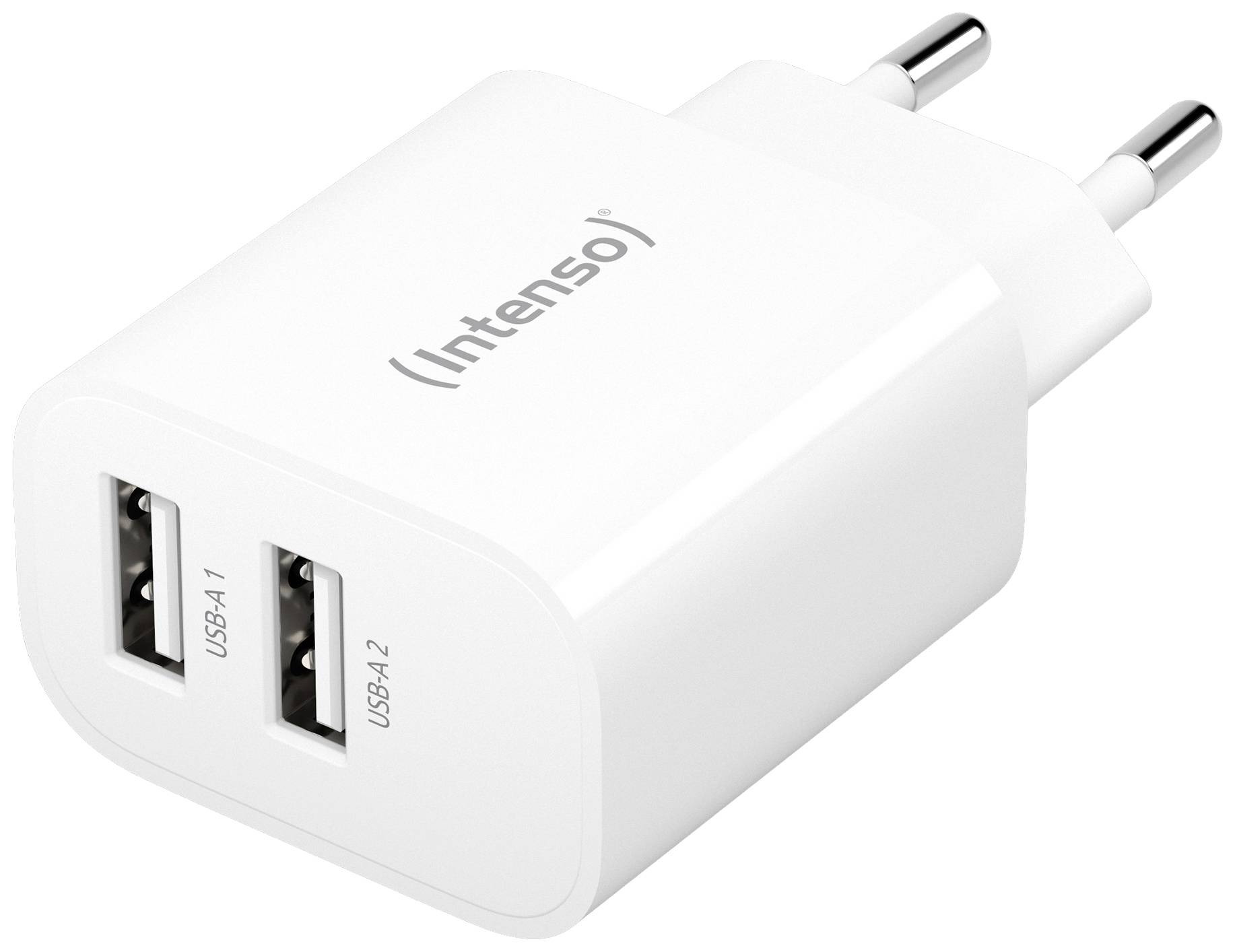 Intenso Power Adapter 2x USB-A 24W White