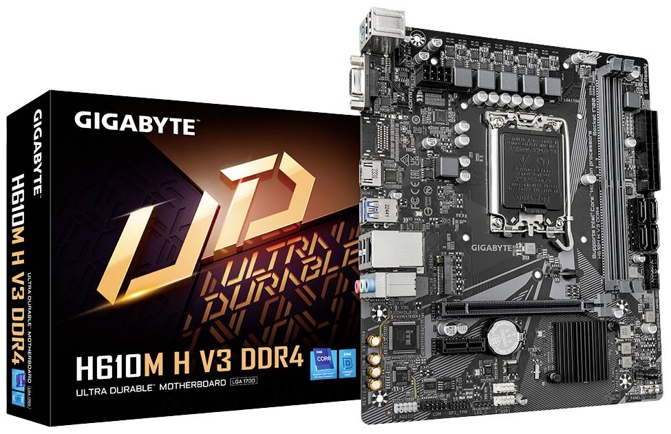 Gigabyte H610M H V3 DDR4             (H610,S1700,mATX,DDR4)
