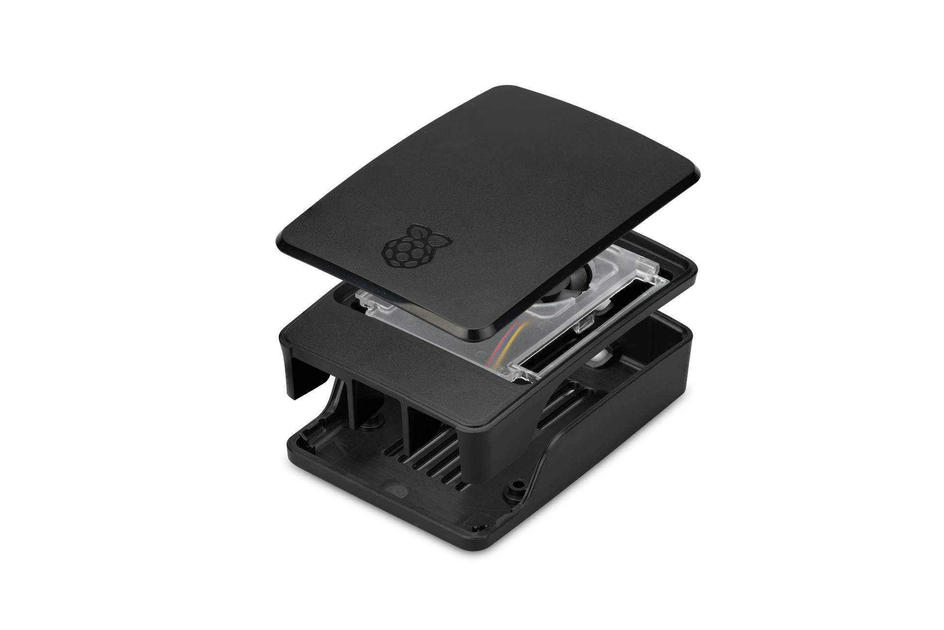 Raspberry Gehäuse Original für 5B Schwarz/Grau - RPI5-CASE-BL