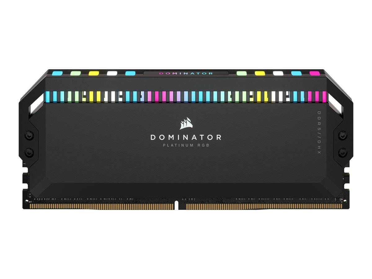 0840006602026 - Dominator Platinum RGB DDR5-6400 - 32GB - CL32 - Dual Channel (2 Stück) - Unterstützt Intel XMP - Schwarz mit RGB 0840006602026 - Dominator Platinum RGB DDR5-6400 - 32GB - CL32 - Dual Channel (2 Stück) - Unterstützt Intel XMP - Schwarz mit RGB