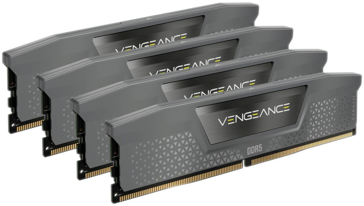 DDR5 64GB PC 5600 CL36 CORSAIR KIT (4x16GB) VENGEANCE Grey retail - CMK64GX5M4B5600Z36