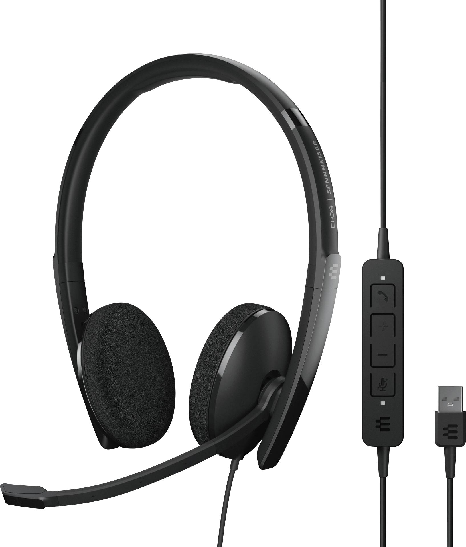 5714708007166 - EPOS EPOS - SENNHEISER Telefon On Ear Headset kabelgebunden Stereo Schwarz Noise Cancelling Lautstärkeregelung Mikrofon-Stummschaltung