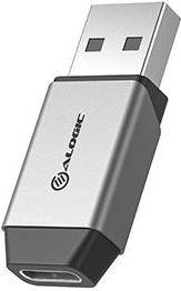 9350784025401 - ALOGIC ULACMN-SGR Kabeladapter USB-A USB-C Mini Schwarz Silber 9350784025401 - ALOGIC ULACMN-SGR Kabeladapter USB-A USB-C Mini Schwarz Silber