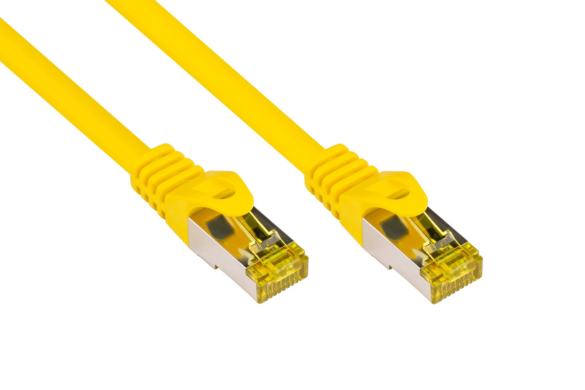 Good Connections Patchkabel m. Cat.7 Rohkabel gelb 0,15m - 8070R-002Y