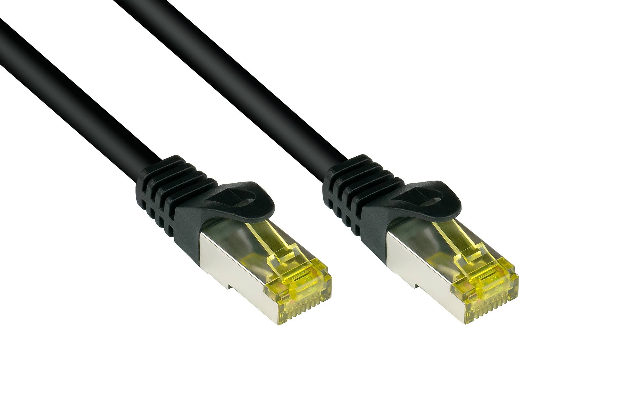 Good Connections Patchkabel m. Cat.7 Rohk. schwarz 1,5m - 8070R-015S