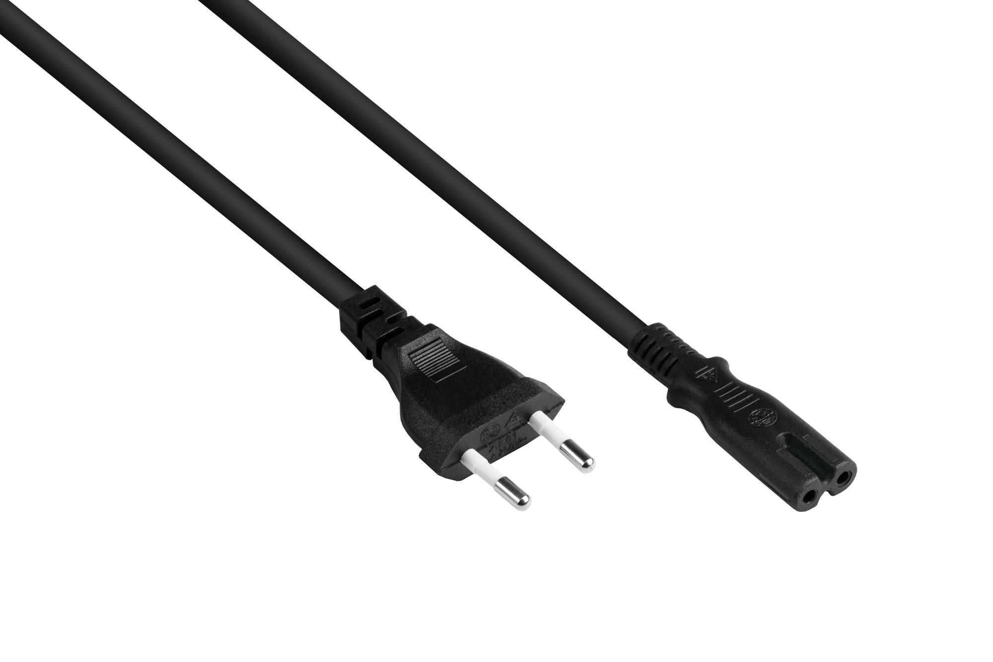 Good Connections Euro-Netzkabel an C7/Euro 8 Bu. schw. 5m Good Connections Euro-Netzkabel an C7/Euro 8 Bu. schw. 5m