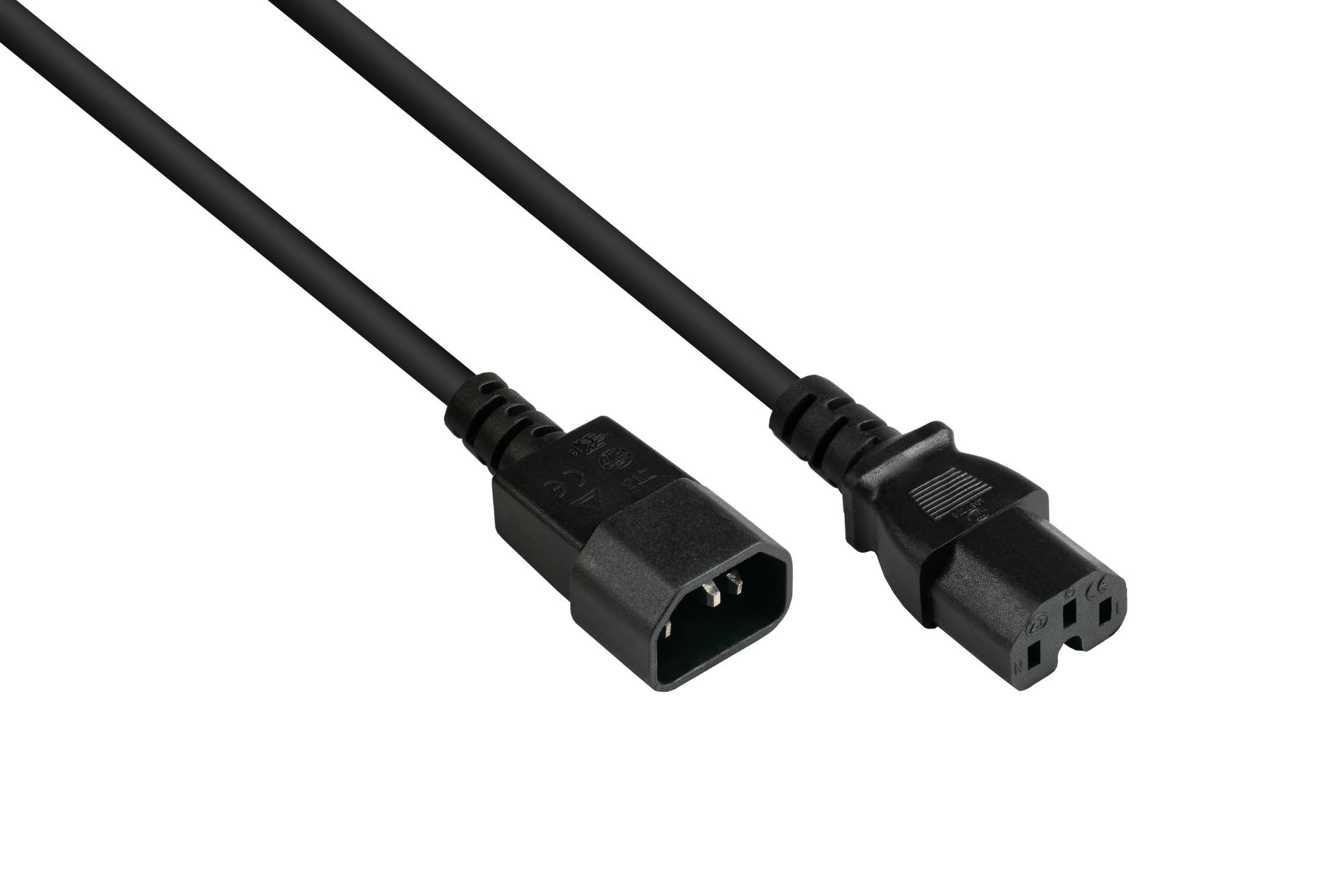 4014619710973 - GC P1450-S010 - Verbindungskabel C14 auf C15 schwarz 075 mm² 1 m 4014619710973 - GC P1450-S010 - Verbindungskabel C14 auf C15 schwarz 075 mm² 1 m