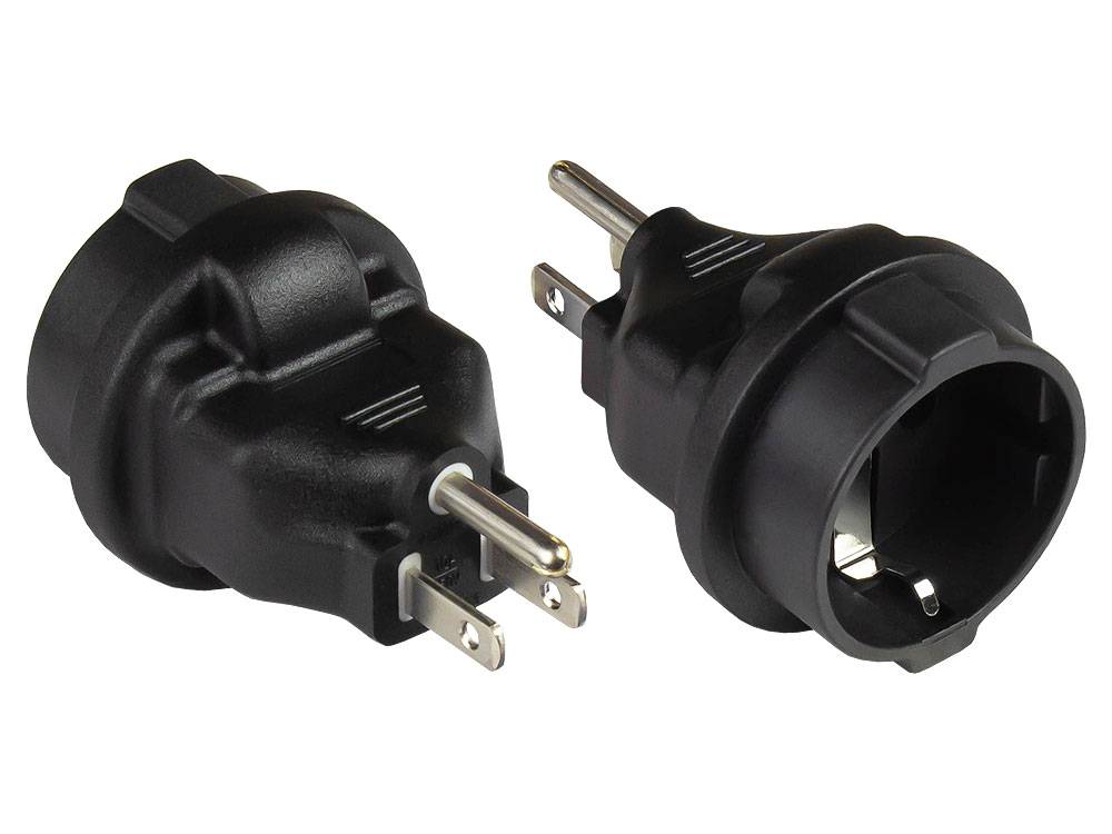 Good Connections Stromadapter USA Typ B an Typ F (CEE 7/3) Good Connections Stromadapter USA Typ B an Typ F (CEE 7/3)