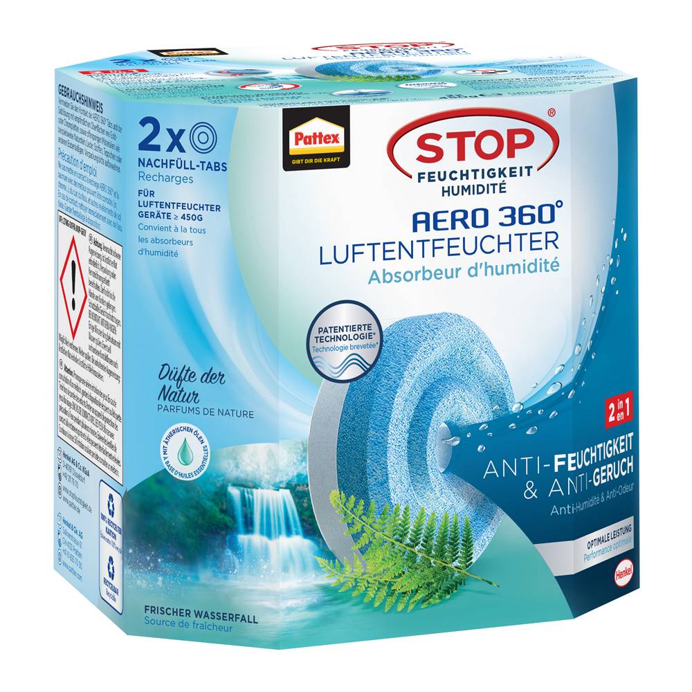 Pattex Luftentfeuchter Nachfüll Tabs Aero 360 2x450g Fresh Heften,Lochen,Kleben