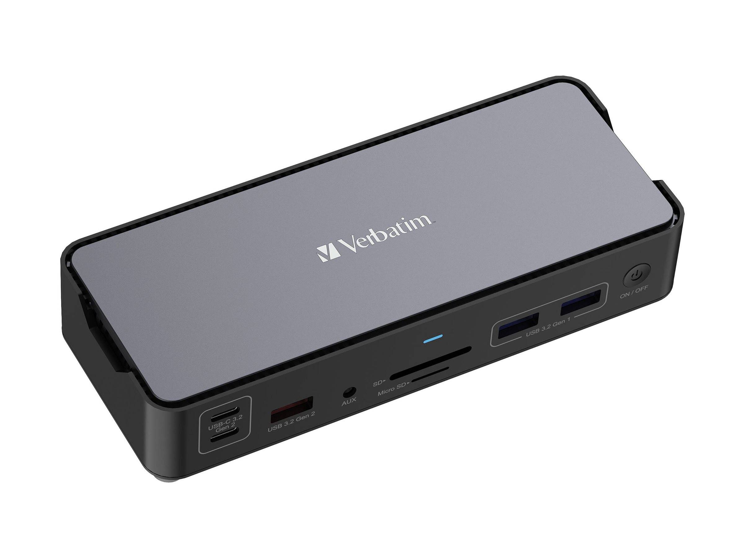 Verbatim USB-C Pro Docking Station 15 Port CDS-15 Verbatim USB-C Pro Docking Station 15 Port CDS-15