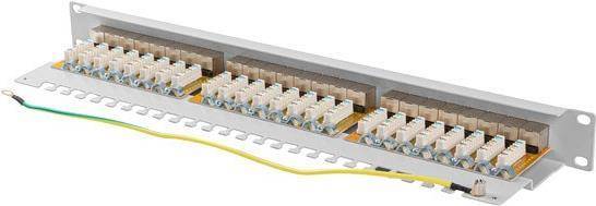 Lanberg Patchpanel 24-Port 1U 19 Cat. 6A FTP geschirmt grau Lanberg Patchpanel 24-Port 1U 19 Cat. 6A FTP geschirmt grau