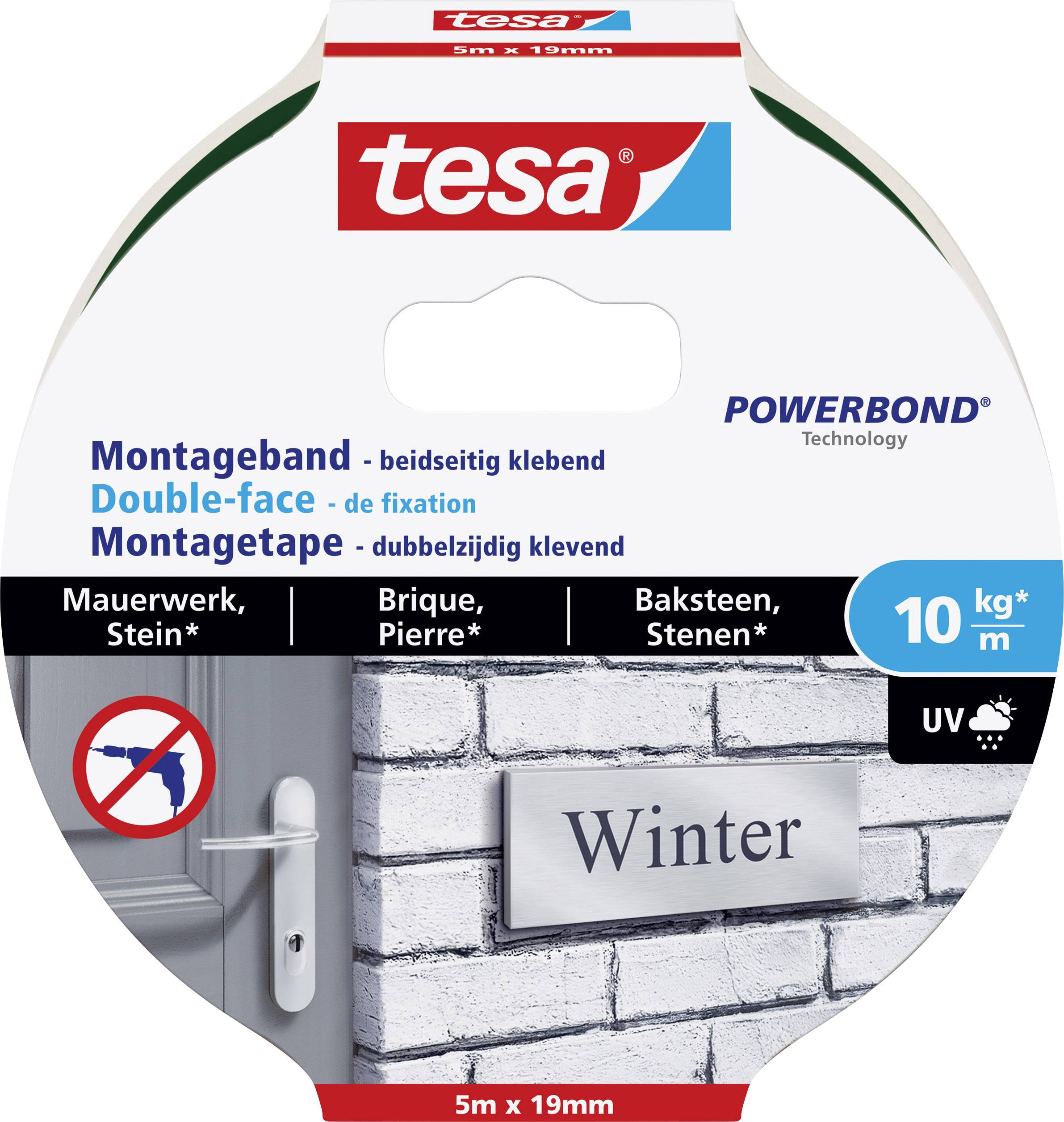 tesa Montageband Mauerwerk&Stein 10kg 5m x 19mm - 77749-00000-00