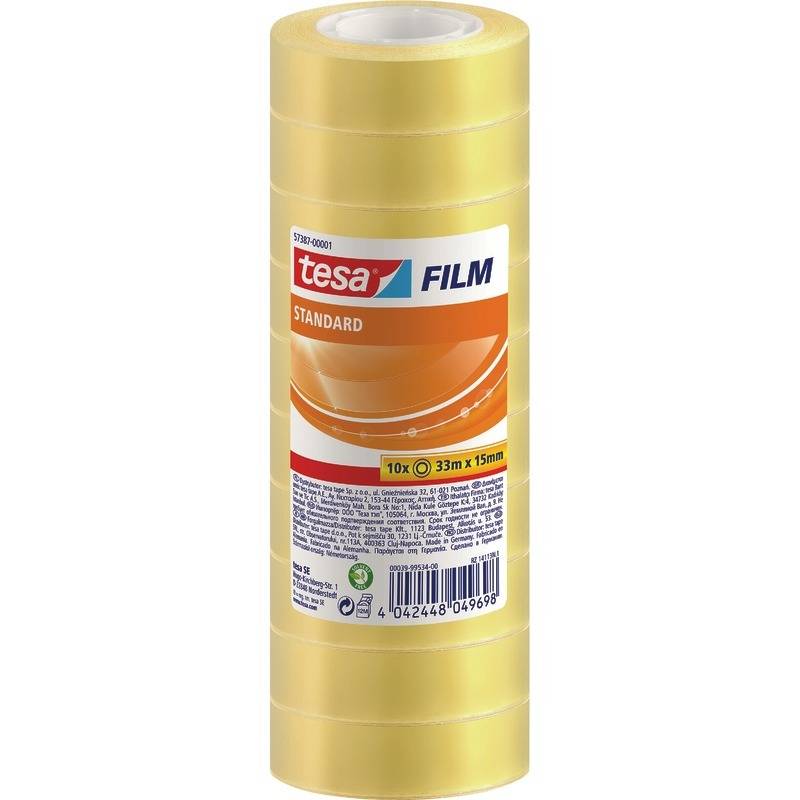 tesafilm Standard 10 Rollen 33m x 15mm - 57387-00001-02