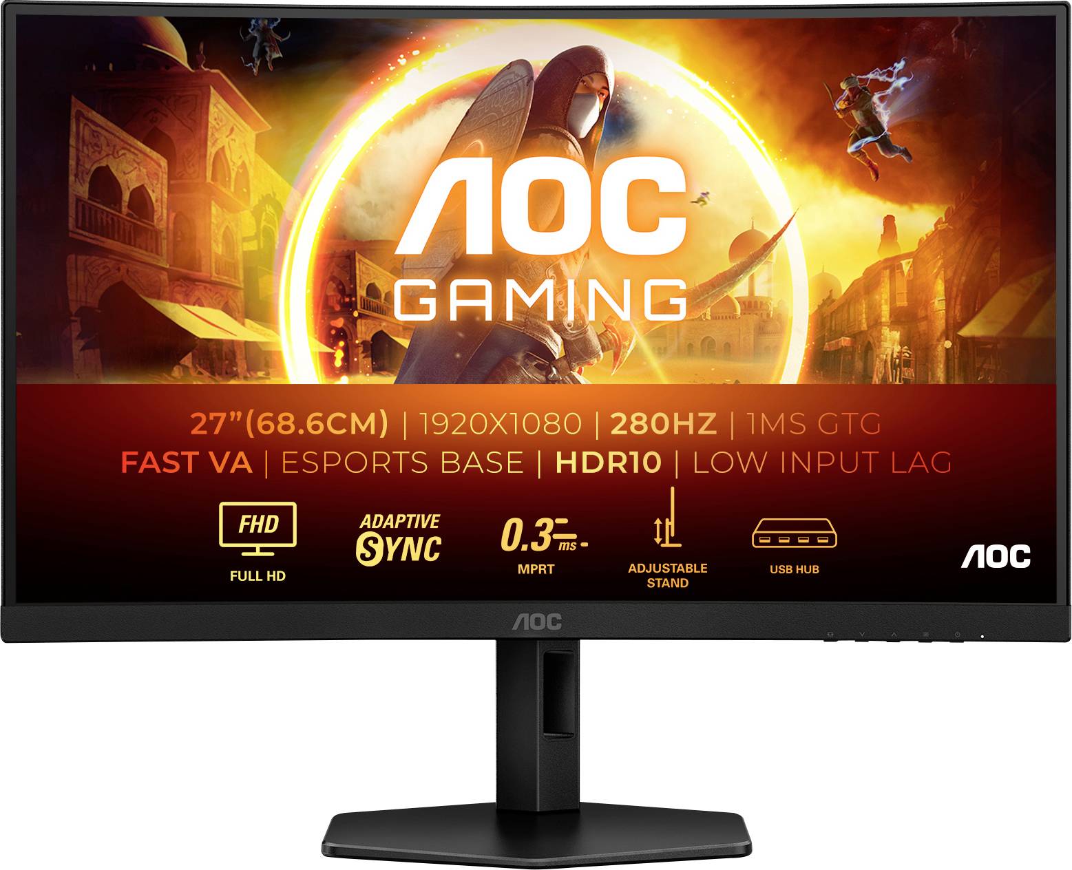AOC 68,6cm (27) C27G4ZXU 16:09 2xHDMI+DP+USB Curved bl/gr