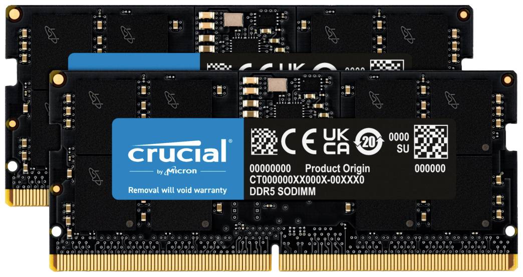 SO DDR5 32GB PC 5600 CL46 KIT (2x16GB) Crucial - CT2K16G56C46S5