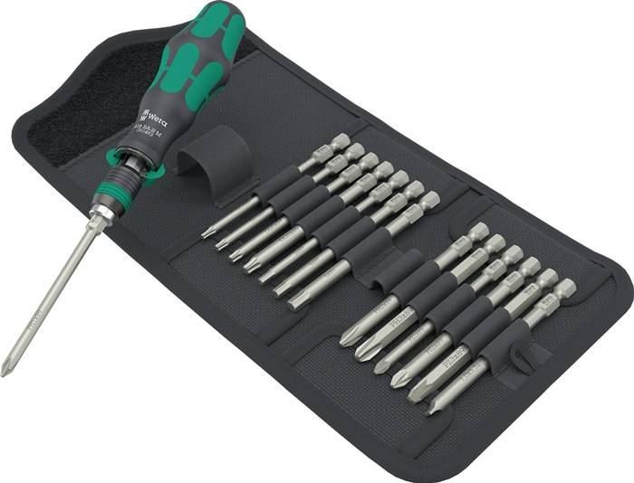 Wera Kraftf.Kompakt 838 RA-R M Set,Ratschenschraubendre15tlg - 05051061001