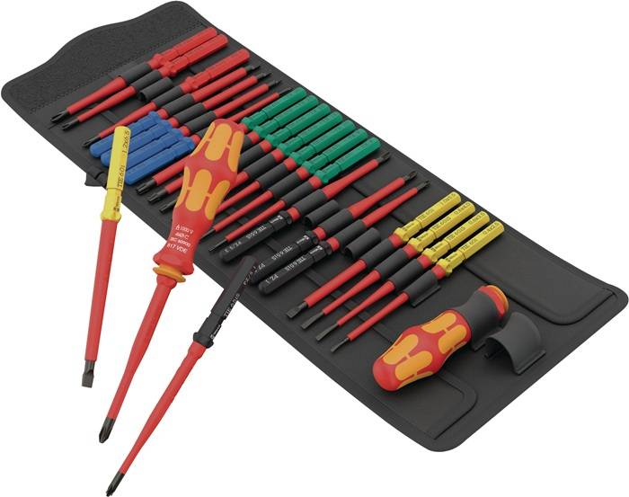 4013288229557 - 05006617001 VDE Bit-Schraubendreher 26teilig Kreuzschlitz Phillips Kreuzschlitz Pozidriv TORX Innen-Sechskant Schlitz