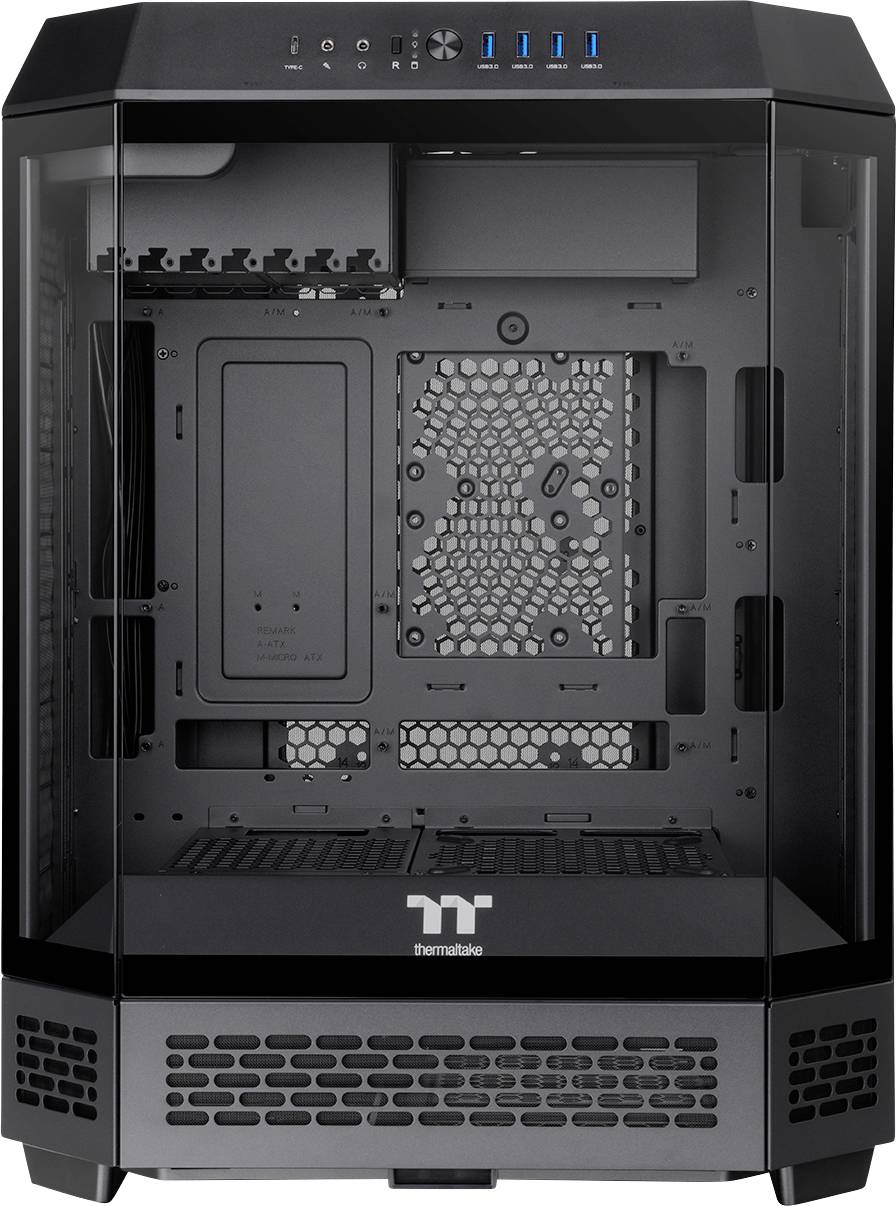 Geh Thermaltake The Tower 600 Midi Tower Black retail - CA-1Z1-00M1WN-00