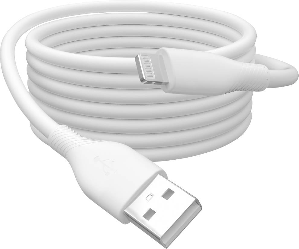 DIGITUS USB 2.0 Kabel Typ A-Lightning Silikon 0,5m MFI weiß