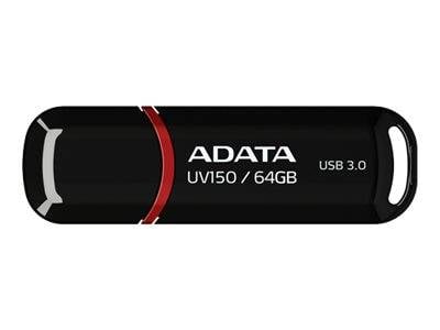 USB-Stick 64GB ADATA DashDrive UV150 schwarz retail USB-Stick 64GB ADATA DashDrive UV150 schwarz retail