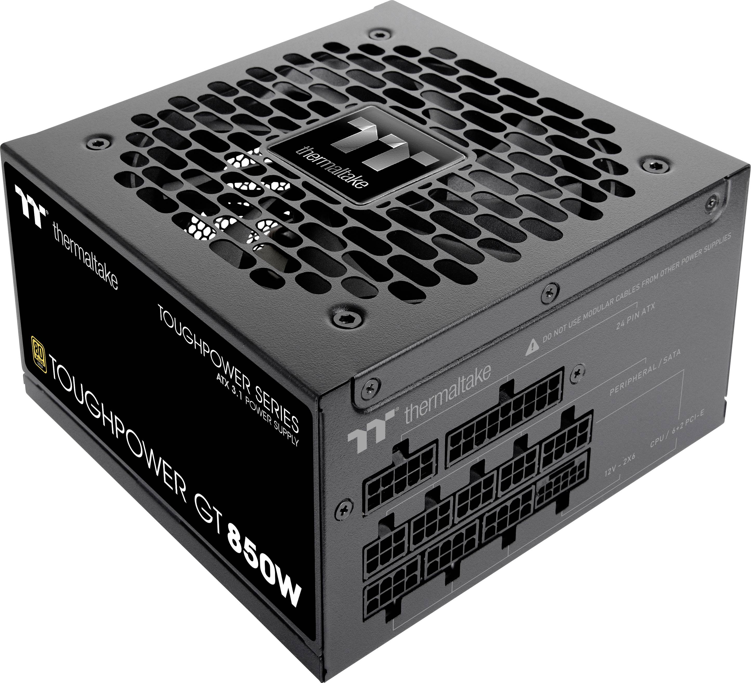 Netzteil Thermaltake Toughpower GT 850W ATX3.1/GEN5 80+G BK retail - PS-TPT-0850FNFAGE-3