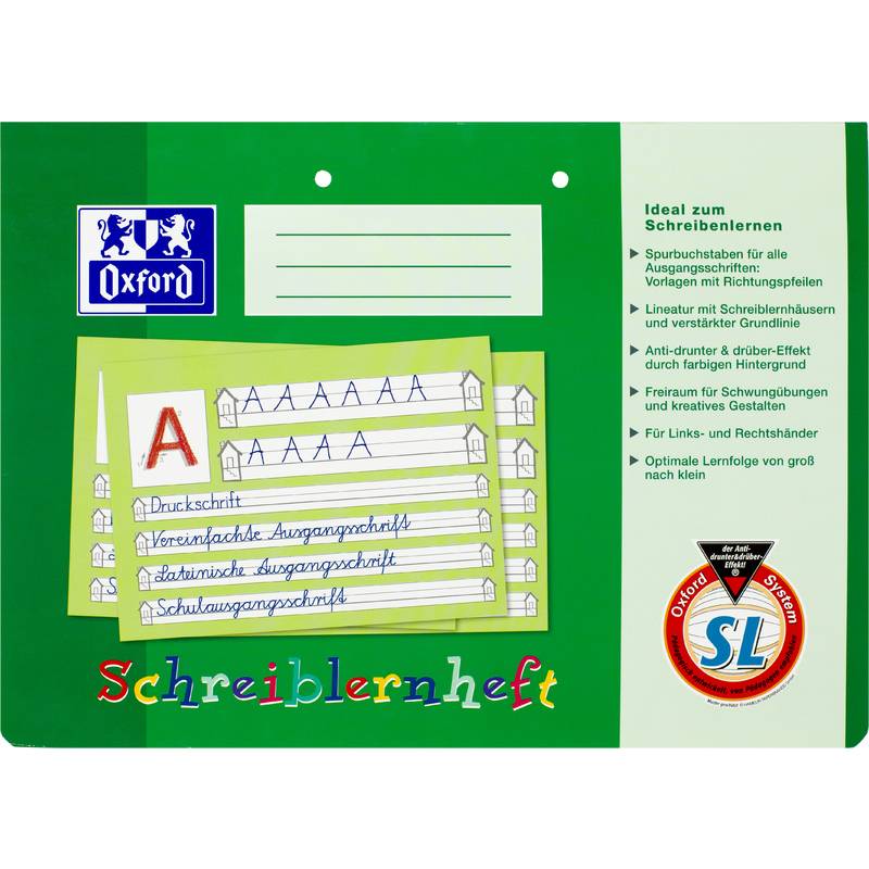 Oxford Schreiblernheft A4 quer 16 Blatt - 100050089