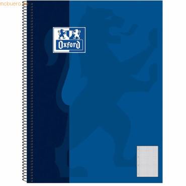 Oxford Collegeblock A5+ 80 Blatt kariert Rand Links - 100050393