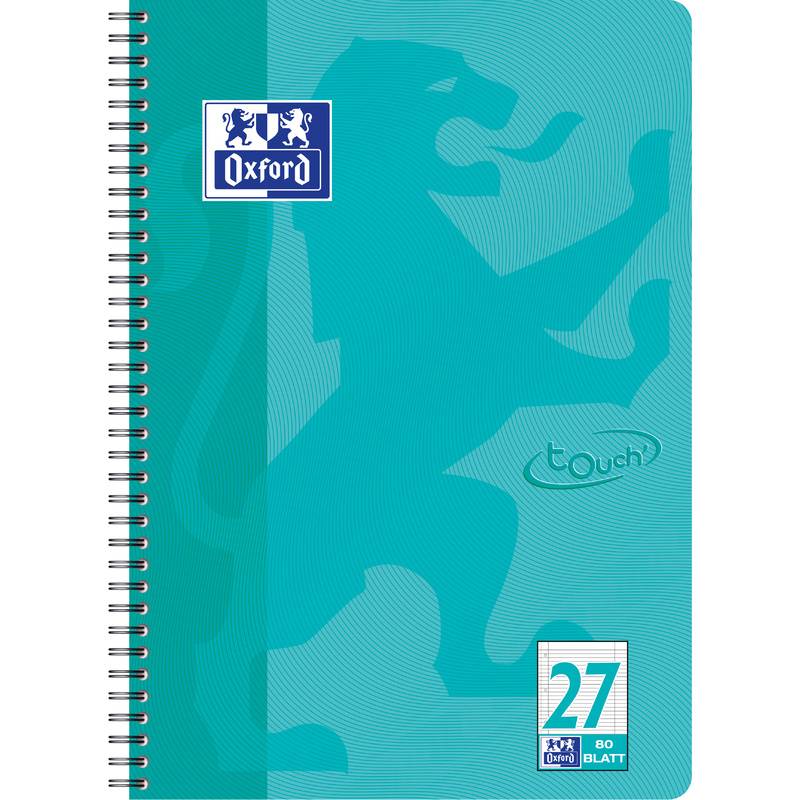 Oxford Collegeblock A4+ L.27 aqua 80 Blatt - 400086492