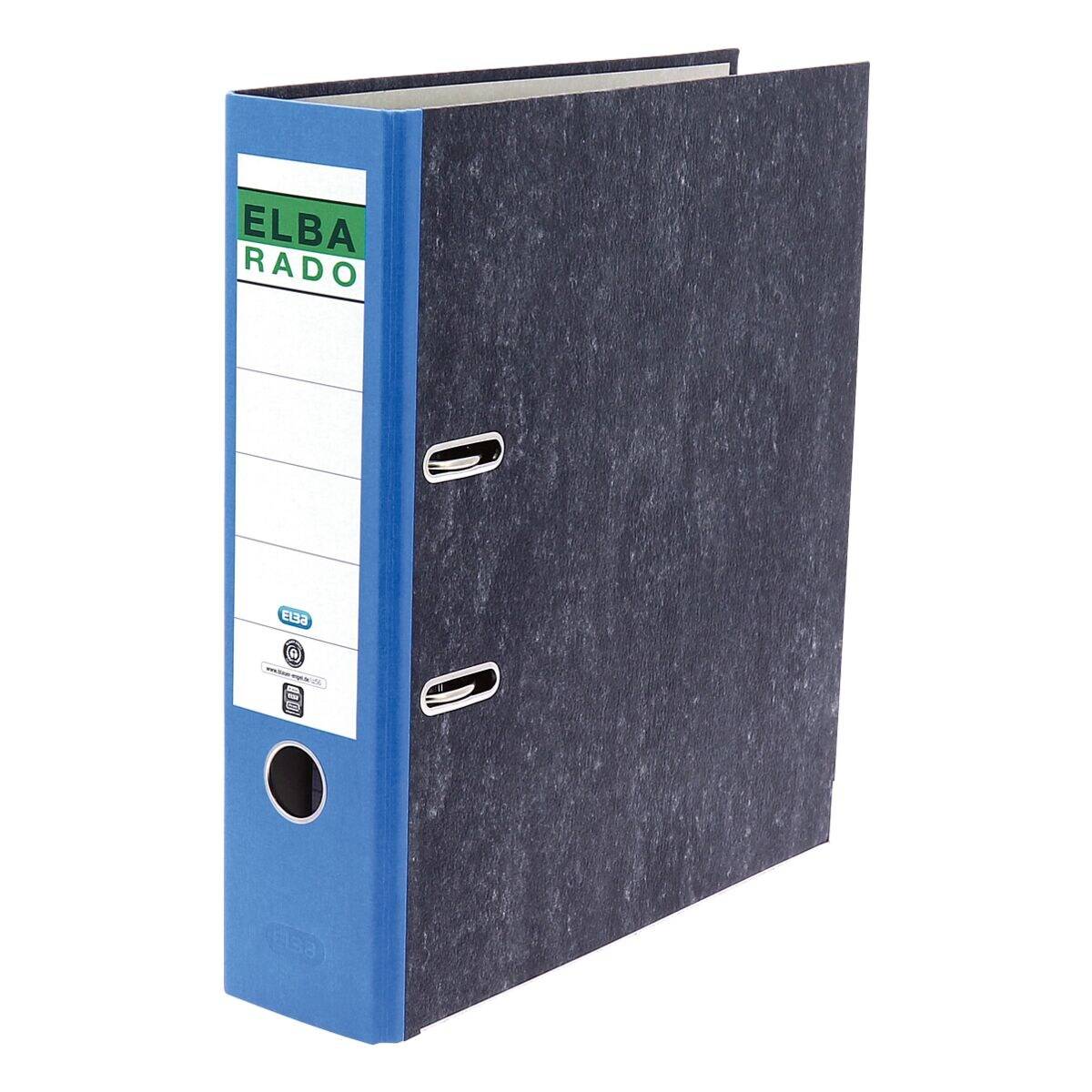 ELBA Ordner rado Wolkenmarmor A4 mit Rückenschild blau - 100555312