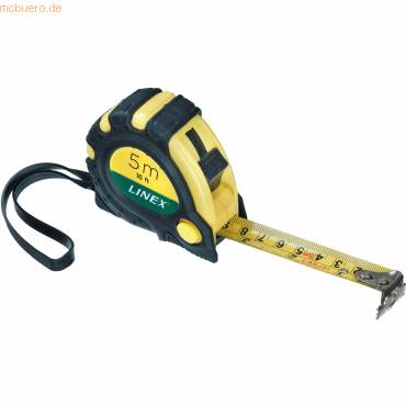 LINEX Rollmaßband 5 m cm- und Zoll-Skala flexibler