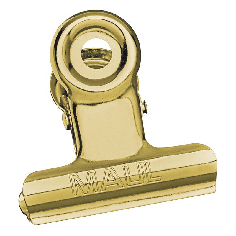 MAUL Papier-Klemmer MAULstandard, Breite 30 mm, 10 St. gold - 2173092