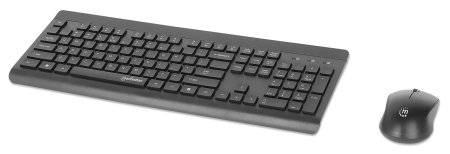 MANHATTAN Funk-Tastatur-Maus-Set MWK7350 schwarz