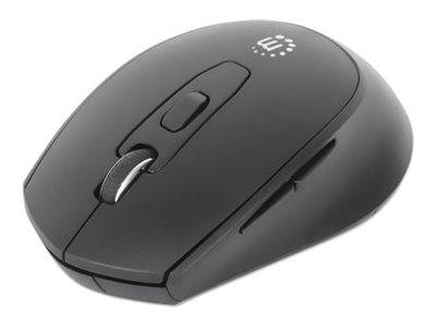 MANHATTAN MW6200 USB-A Funkmaus 6 Tasten und Mausrad schwarz