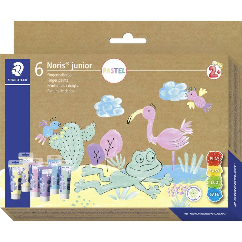 STAEDTLER Fingermalfarbe NJ Pastell 6St Etui Zeichnen,Malen,Basteln
