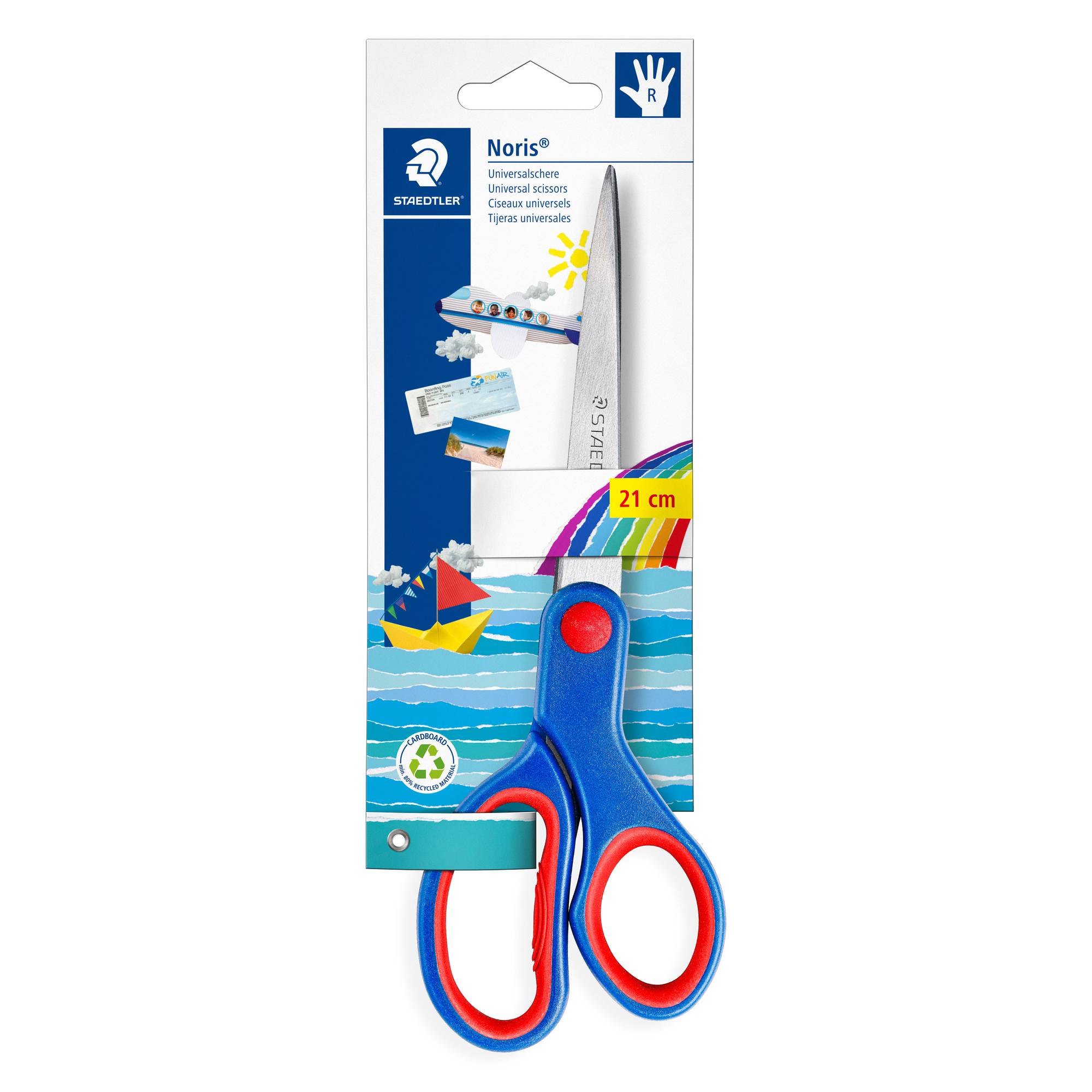 STAEDTLER Schere Noris 21cm Kartonkarte Zeichnen,Malen,Basteln
