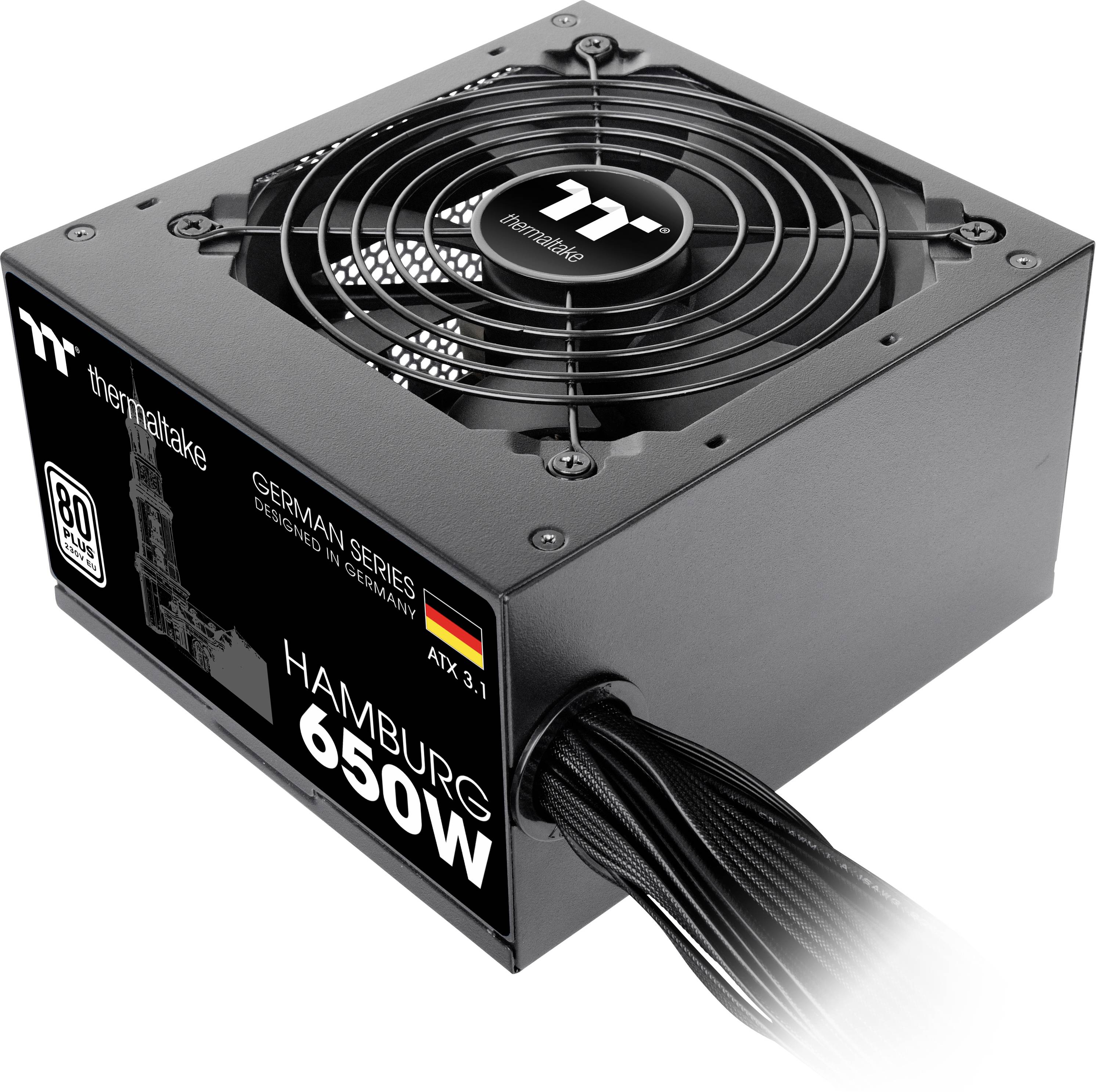 Netzteil Thermaltake Hamburg 650W ATX3.1 80+ Black retail - W0650RE