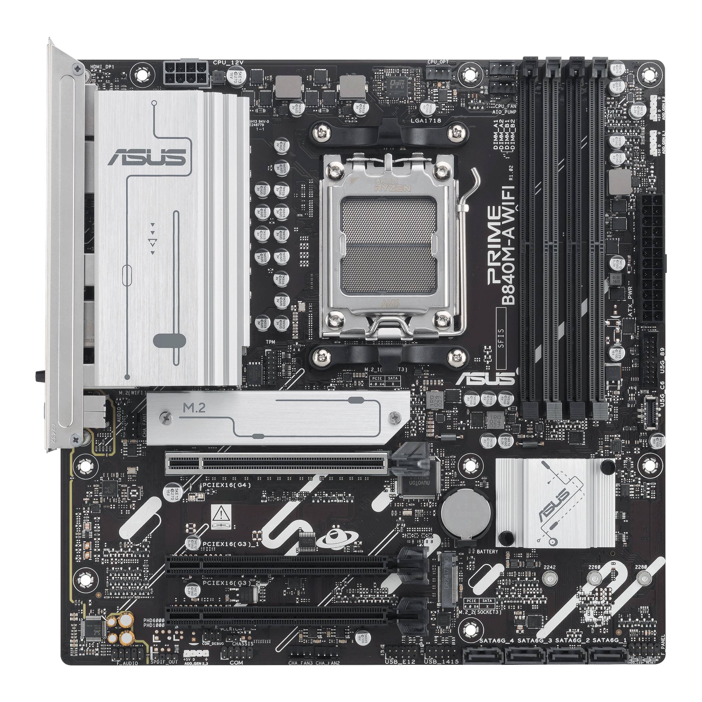 MB ASUS PRIME B840M-A WIFI (AMD,AM5,DDR5,mATX) - 90MB1J20-M0EAY0