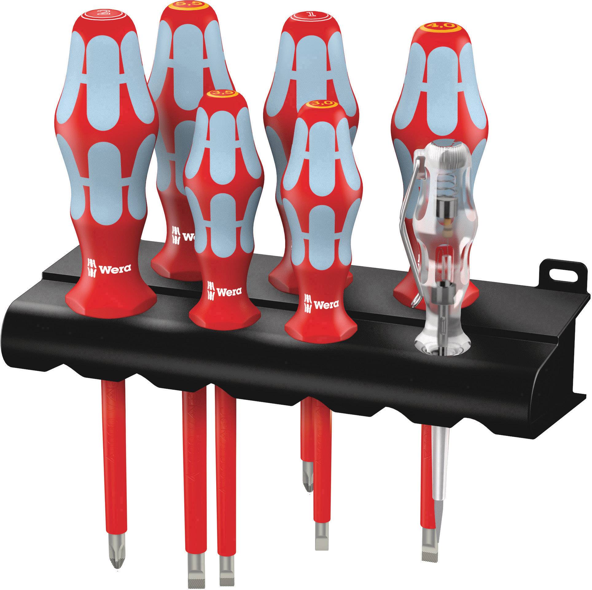Wera 3160 i/7 Schraubendrehersatz, Edelstahl + Rack Wera 3160 i/7 Schraubendrehersatz, Edelstahl + Rack