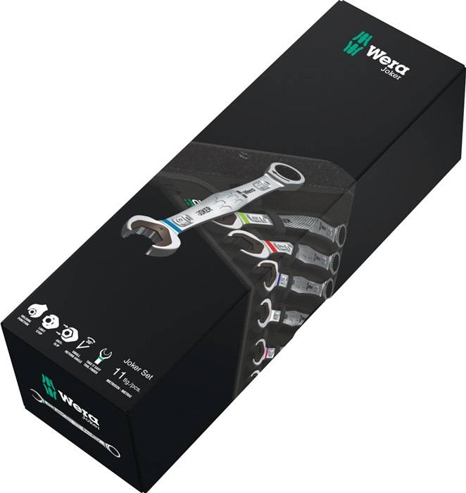 Wera 6000 Joker 4 Set 1 Maul-Ringratschenschlüssel-Satz - 05073290001