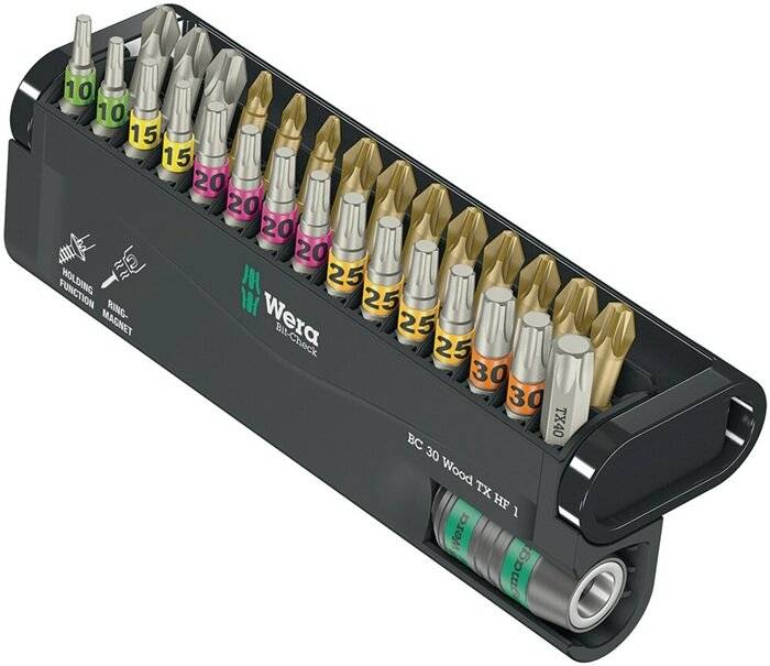 Wera Bit-Check 30 Wood TORX HF 1 - 05057436001