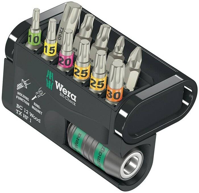 Wera Bit-Check 12 Wood TORX HF 1 - 05057435001