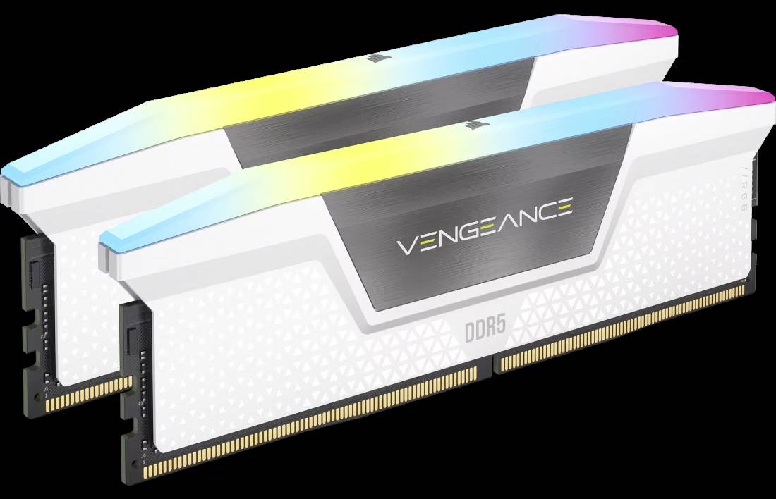 DDR5 64GB PC 6000 CL30 CORSAIR KIT (2x32GB) VENGEANCE RGB W retail - CMH64GX5M2B6000Z30W
