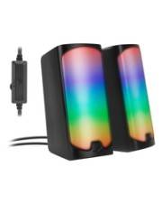 Speedlink Lautsprecher TONOS RGB, Stereo, schwarz retail Speedlink Lautsprecher TONOS RGB, Stereo, schwarz retail