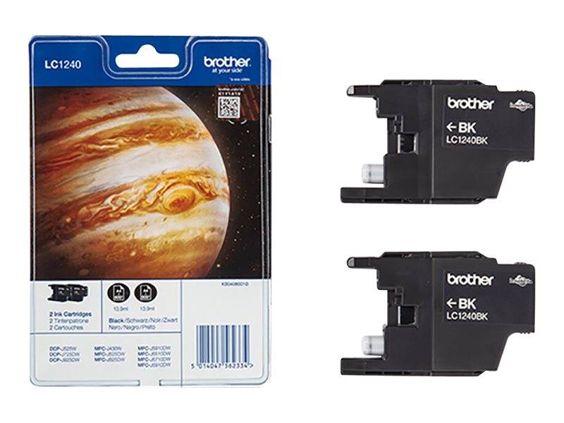 Patrone Brother LC-1240BKBP2 Twin Pack - LC1240BKBP2
