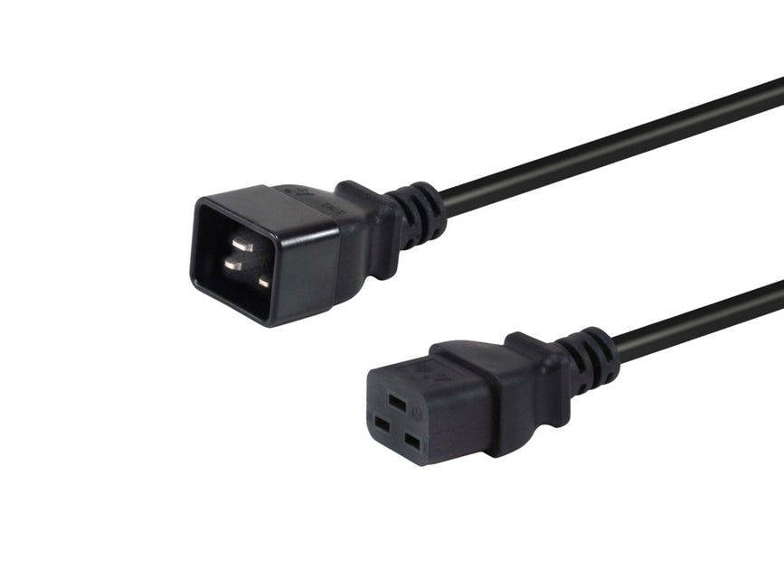 4015867240793 - Equip Netzkabel Anschl C20 -> C19 300m schwarz 4015867240793 - Equip Netzkabel Anschl C20 -> C19 300m schwarz