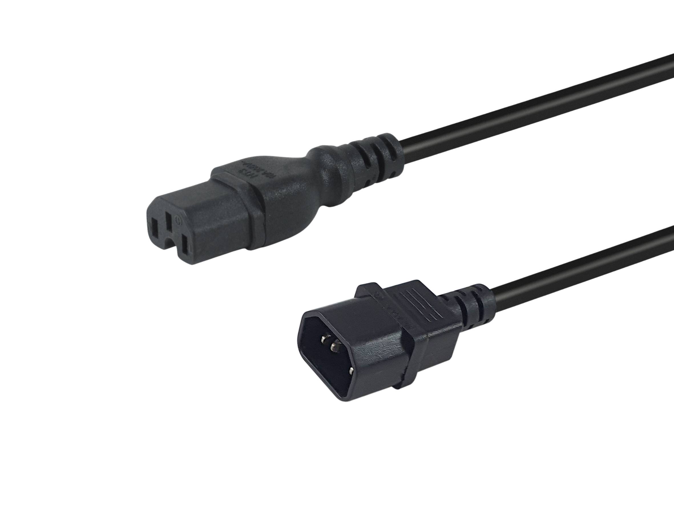 4015867240830 - Equip Netzkabel Anschl C14 -> C15 300m schwarz 4015867240830 - Equip Netzkabel Anschl C14 -> C15 300m schwarz