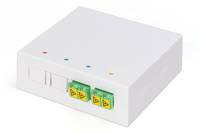 DIGITUS FTTH Gehäuse mit 2 x LC/APC DX Kupplung mit Shutter - DN-931097