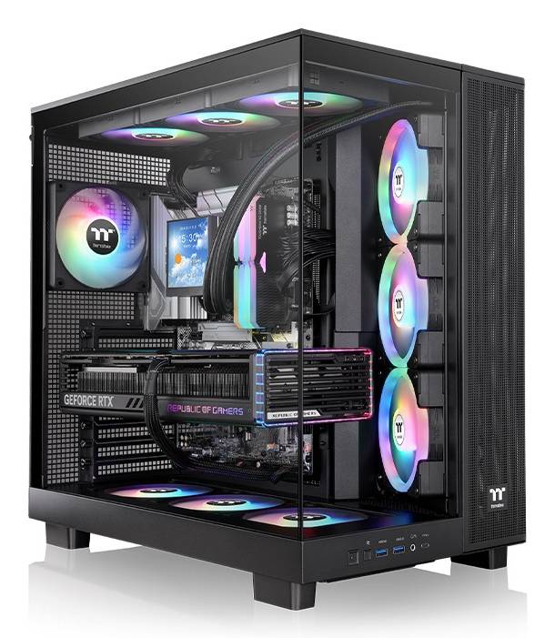 Geh Thermaltake View 380 XL TG Midi Tower ARGB       Black retail