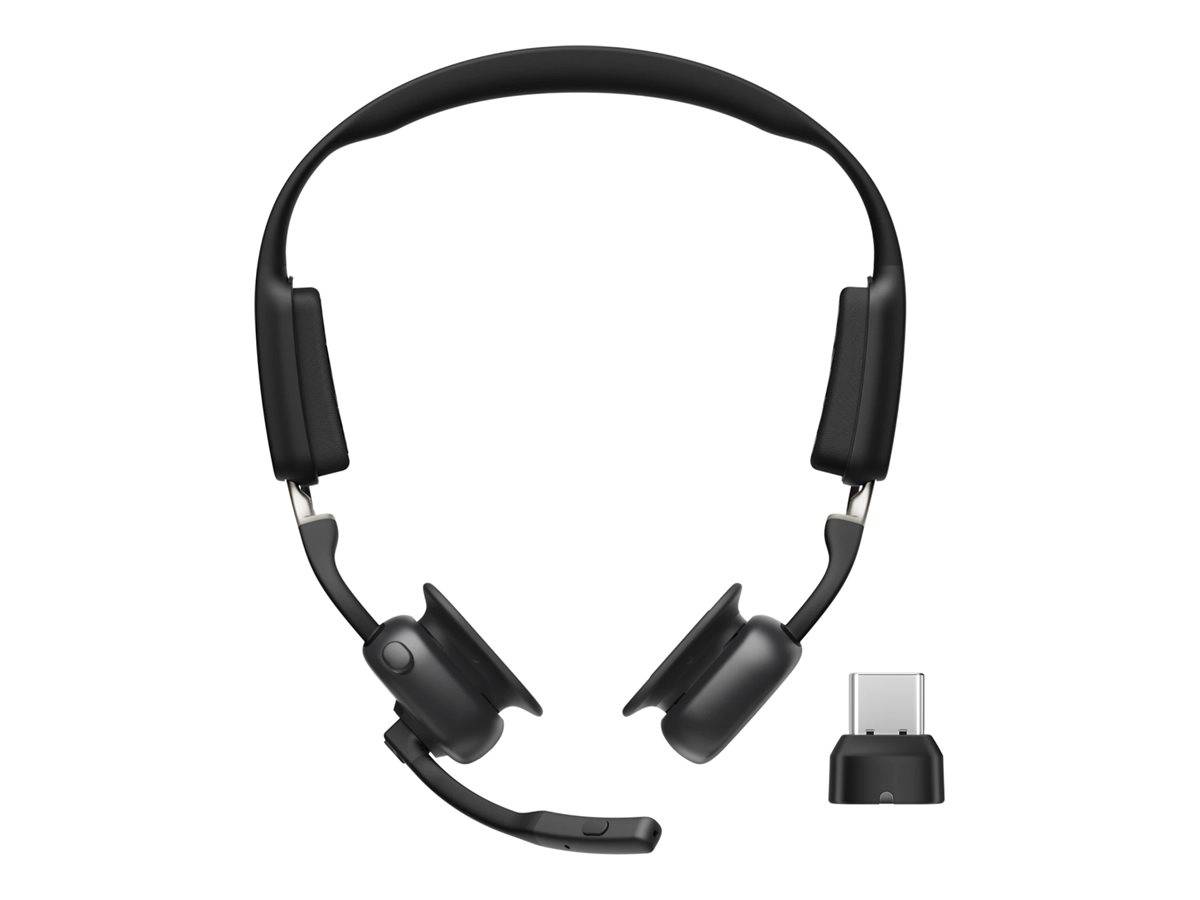 SHOKZ OPENMEET Bluetooth Knochenschall Headset USB C Port - C610-AN-BK-EU-000